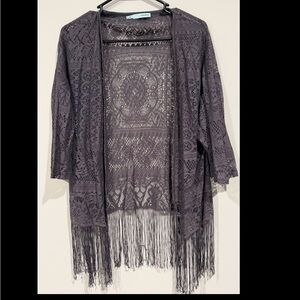 Maurices Fringe Cardigan Size Medium